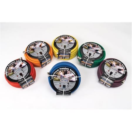 Dramm 5/8 in ID x 50 ft L ColorStorm Water Hose, Rubber Tube DRM1017006